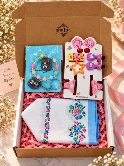 Charming cartoon character jewelry and hair accessories gift combo set for girls