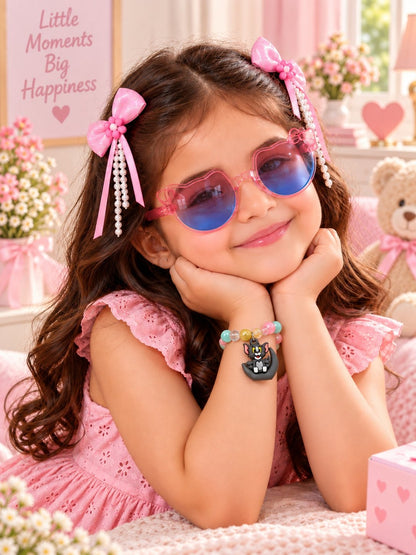 Charming cartoon character jewelry and summer fashion accessories gift combo set for girls