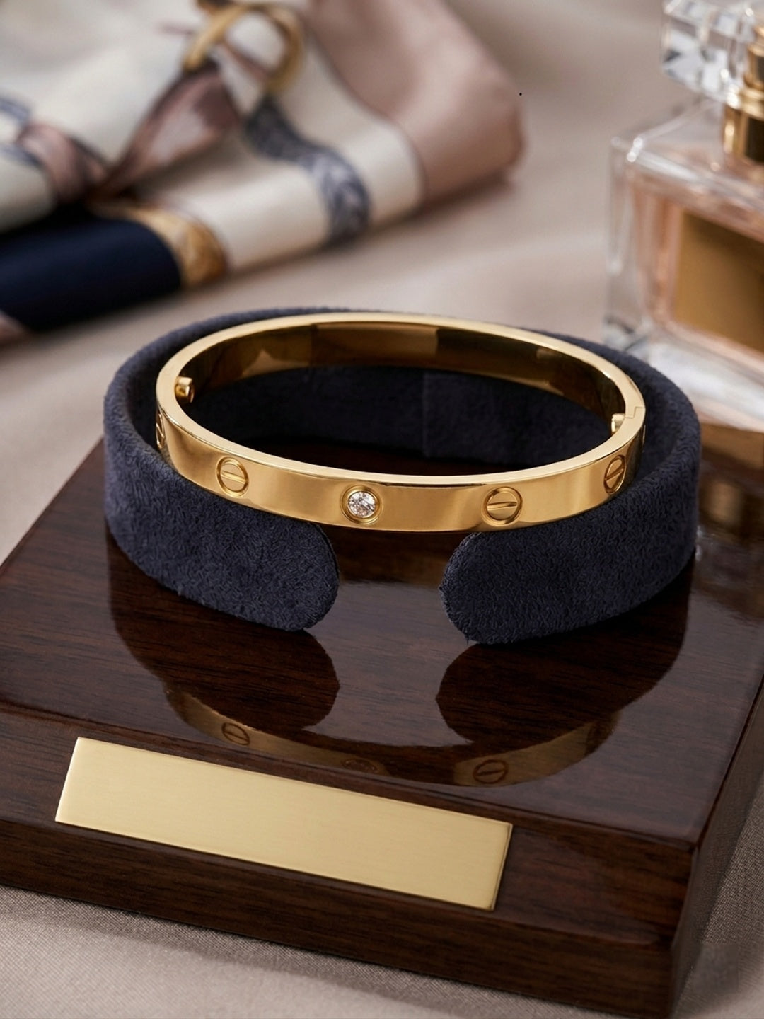 Shafaf Luxury Anti-Tarnish Bracelet I Gold-Plated Minimalist Kadas, Bracelets for gifting
