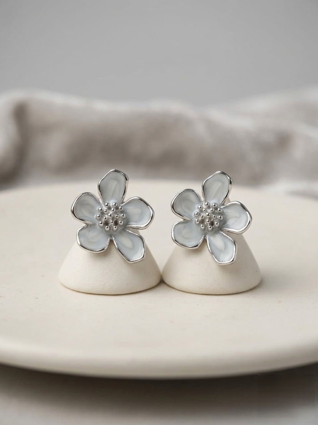 Shafaf Flower Stud Earrings for Women
