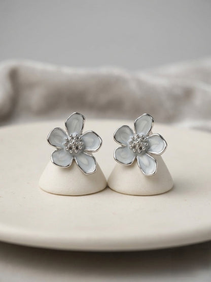 Shafaf Flower Stud Earrings for Women