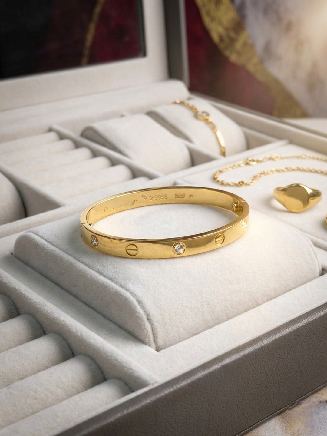 Shafaf Luxury Anti-Tarnish Bracelet I Gold-Plated Minimalist Kadas, Bracelets for gifting