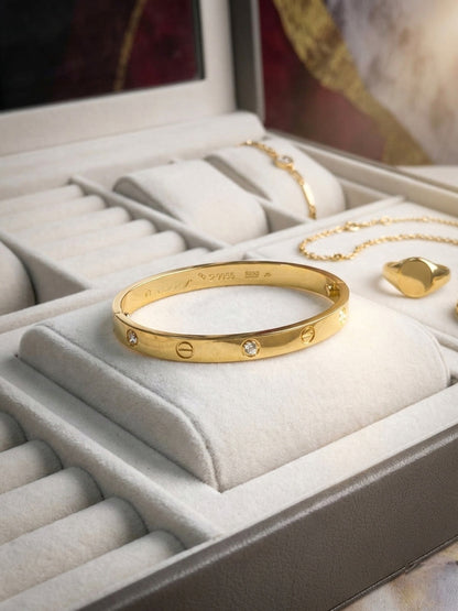 Shafaf Luxury Anti-Tarnish Bracelet I Gold-Plated Minimalist Kadas, Bracelets for gifting