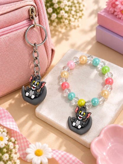 Charming cartoon character jewelry and hair accessories gift combo set for girls