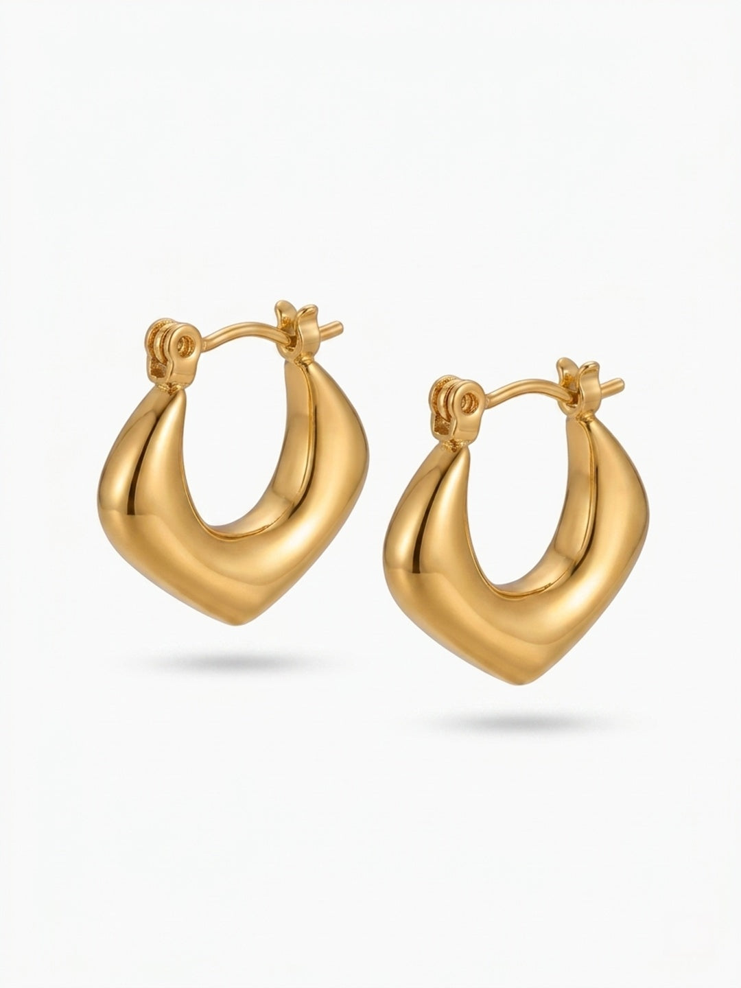Shafaf Gold Plated Hoop Earrings for Women
