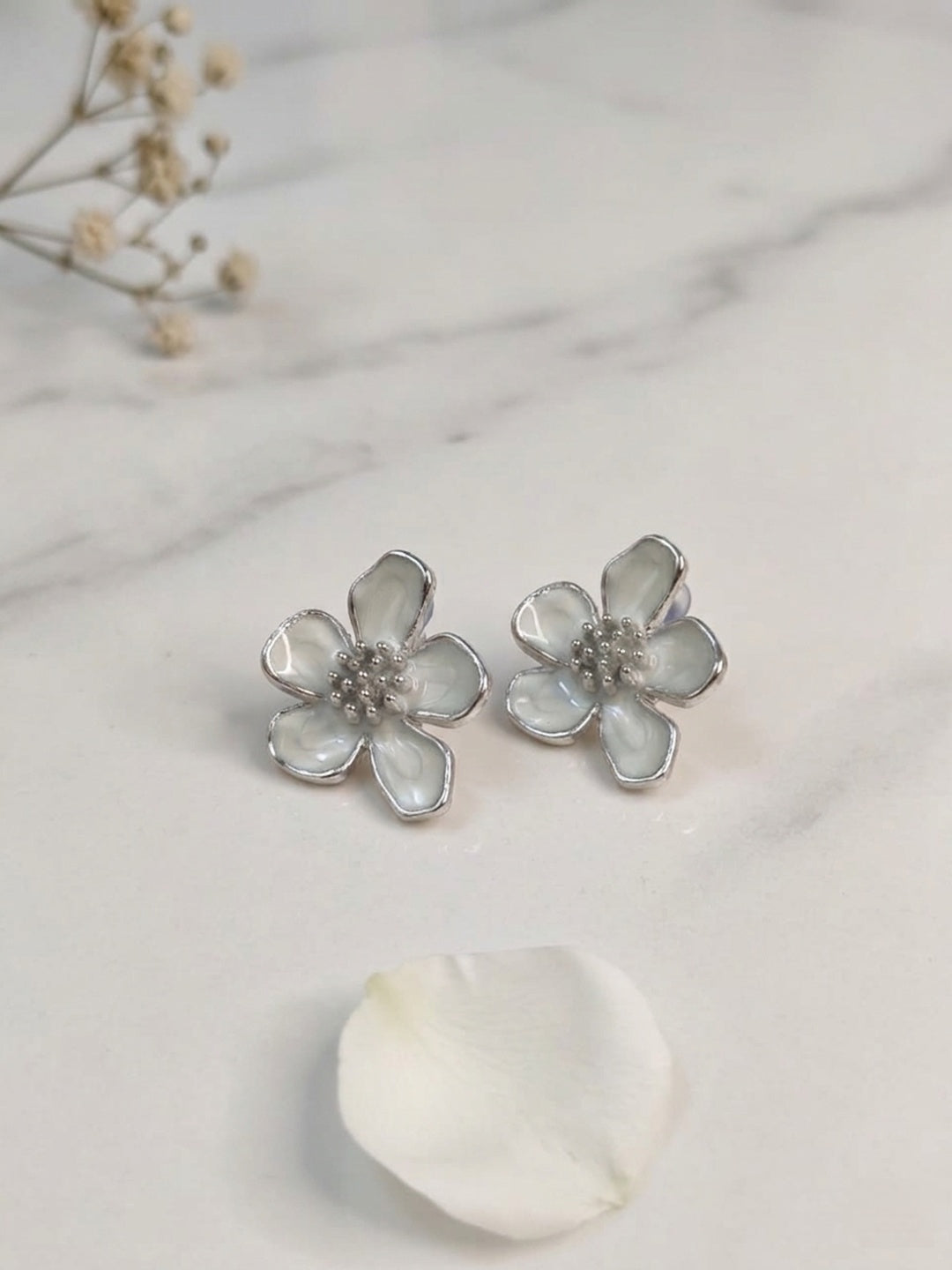 Shafaf Flower Stud Earrings for Women