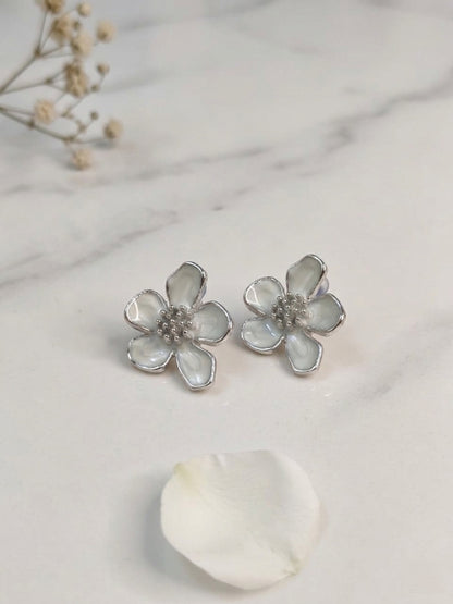 Shafaf Flower Stud Earrings for Women