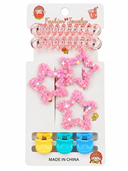 Charming cartoon character jewelry and hair accessories gift combo set for girls