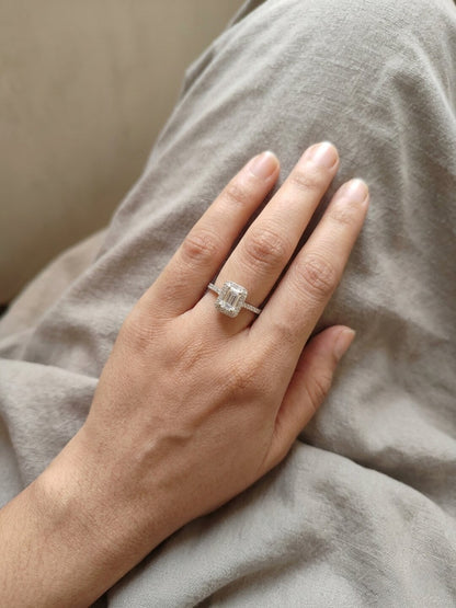 Shafaf American Diamond Studded Adjustable Ring for Women & Girls I Elegant Silver Ring, Perfect Gifting for Wedding, Valentines, Anniversary & Ceremonies, Sparkling Free Size Fashion Jewelry
