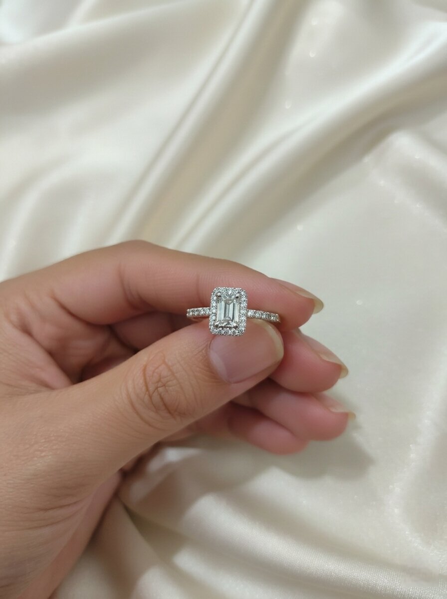 Shafaf American Diamond Studded Adjustable Ring for Women & Girls I Elegant Silver Ring, Perfect Gifting for Wedding, Valentines, Anniversary & Ceremonies, Sparkling Free Size Fashion Jewelry