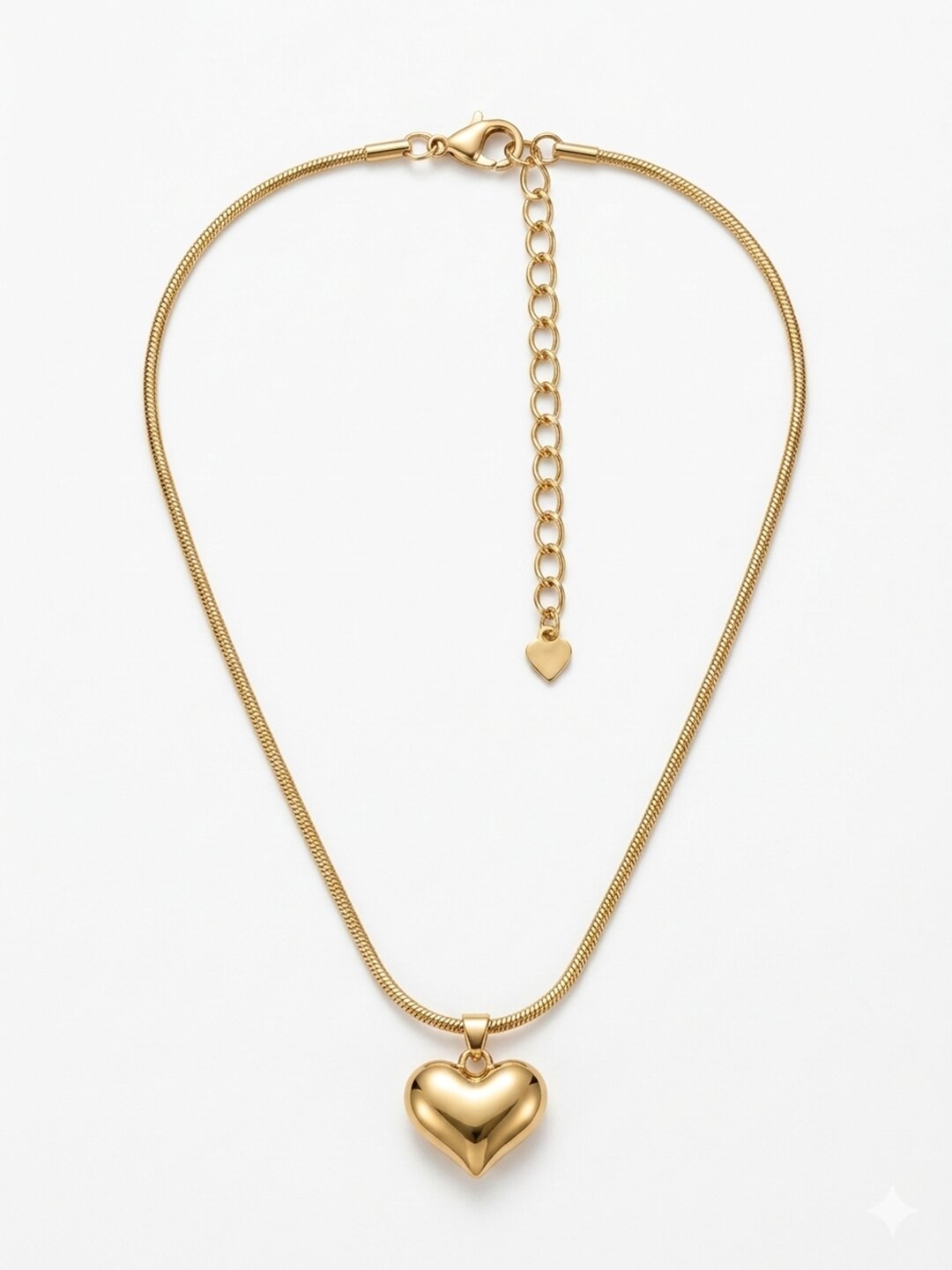Shafaf Puffed Heart Pendant Necklace for Women