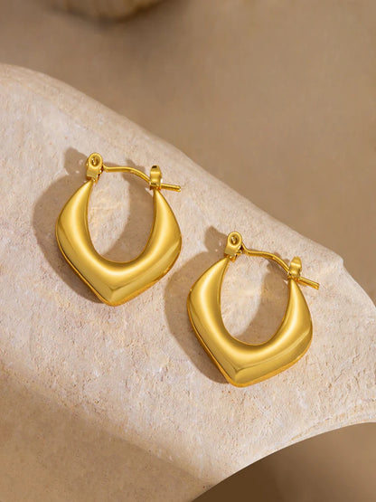 Shafaf Gold Plated Hoop Earrings for Women