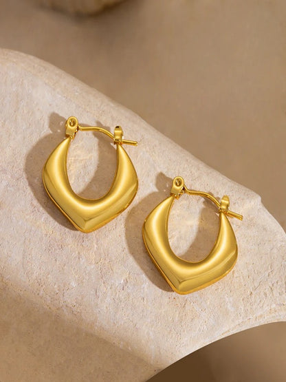 Gold Plated Hoop Earrings for Women
