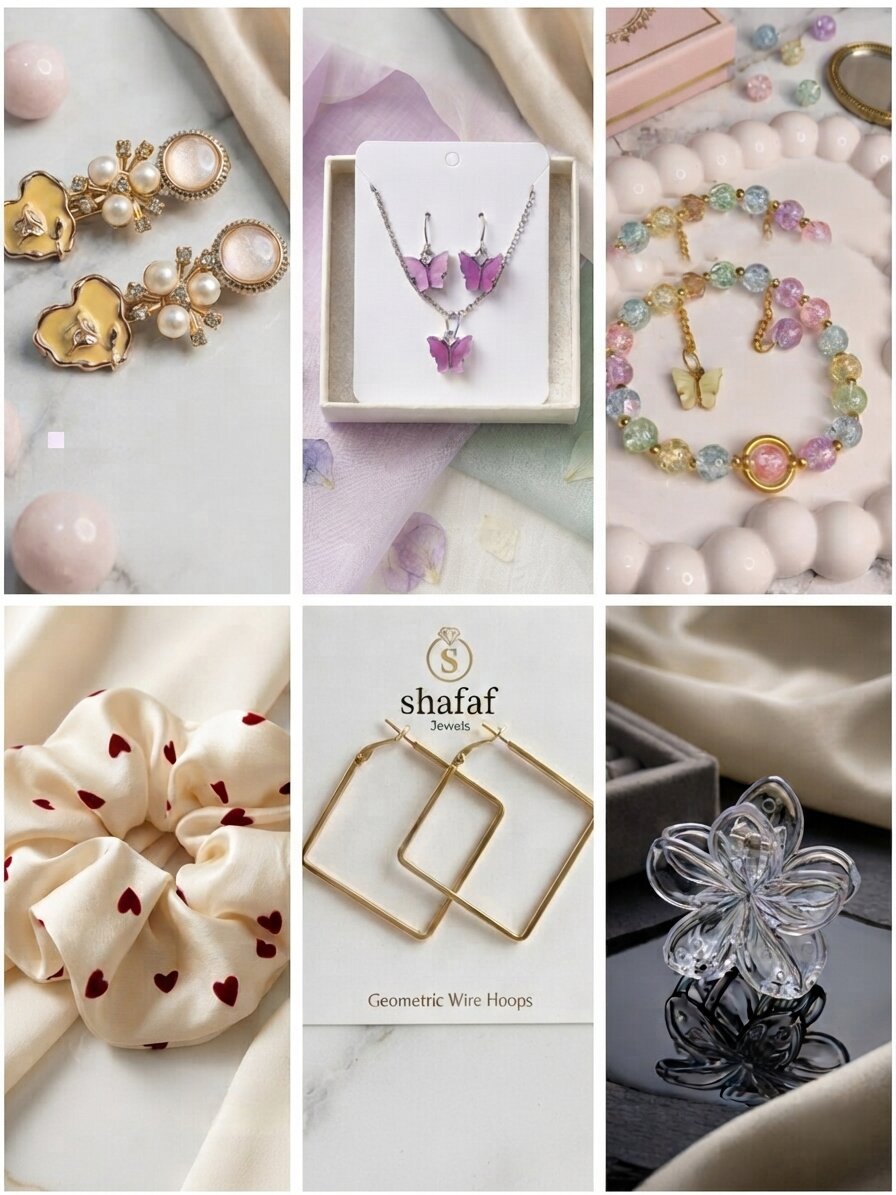 Shafaf Accessory Gift Combo for Women & Girls I Perfect Present for Birthdays, Anniversaries, or Surprise Gifting