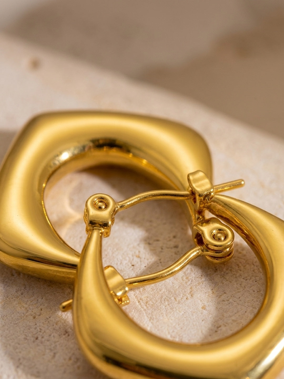 Shafaf Gold Plated Hoop Earrings for Women