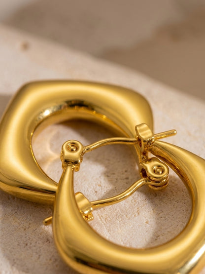 Shafaf Gold Plated Hoop Earrings for Women