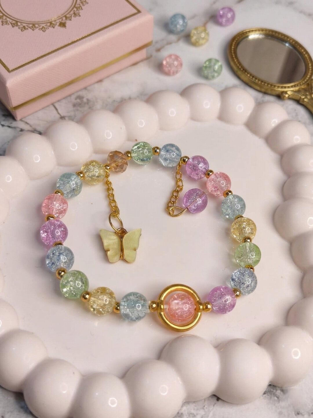 Shafaf Fashion Jewelry Gift Combo Set, Including Bracelet, Hoop Earring, Ear Studs & Clutcher